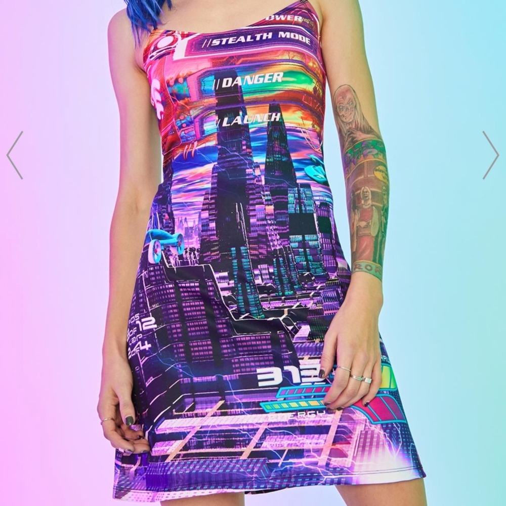 MANIC MADNESS PRINT DRESS